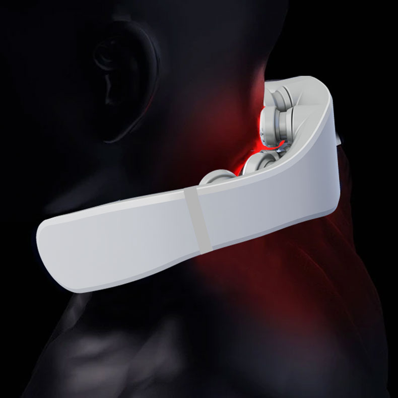 Terapia com tensão amassando massagem no pescoço
